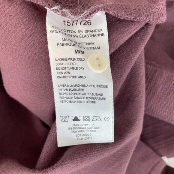 Jachs New York Heavyweight Button Pocket Polo Maroon Men’s Medium - Picture 11 of 11